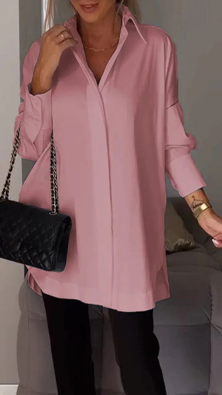 AMY | Elegant Women's Lapel Shirt for a Timeless Look - Lizabella Fashion -  -  - AMY | Elegant Women's Lapel Shirt for a Timeless Look - Lizabella Fashion - #tag1# - #tag2#
