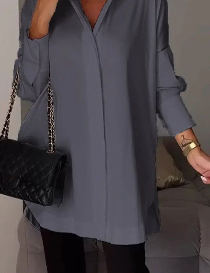 AMY | Elegant Women's Lapel Shirt for a Timeless Look - Lizabella Fashion -  -  - AMY | Elegant Women's Lapel Shirt for a Timeless Look - Lizabella Fashion - #tag1# - #tag2#