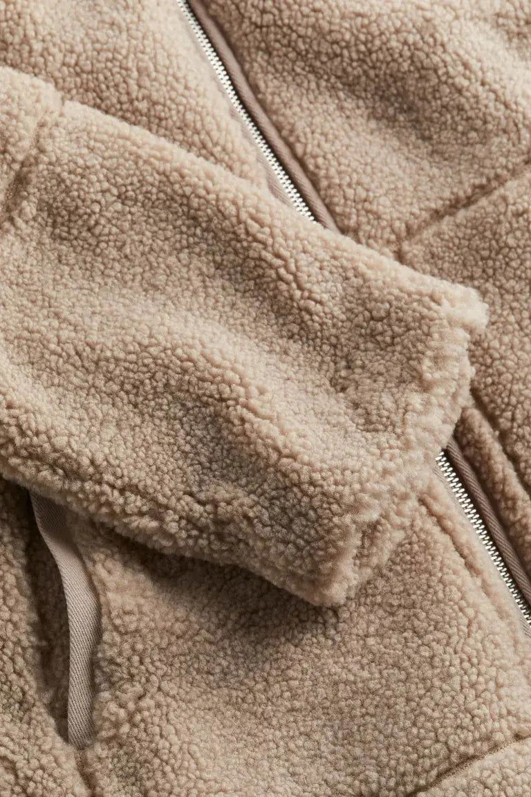 ANGELINA | Teddy Fleece Jacket - Lizabella Fashion -  -  - ANGELINA | Teddy Fleece Jacket - Lizabella Fashion - #tag1# - #tag2#