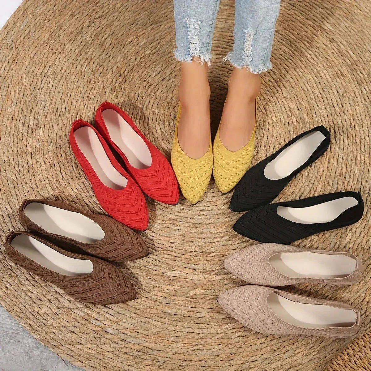 ANNE | Chic and Airy Ballet Loafers for Everyday Comfort - Lizabella Fashion -  -  - ANNE | Chic and Airy Ballet Loafers for Everyday Comfort - Lizabella Fashion - #tag1# - #tag2#