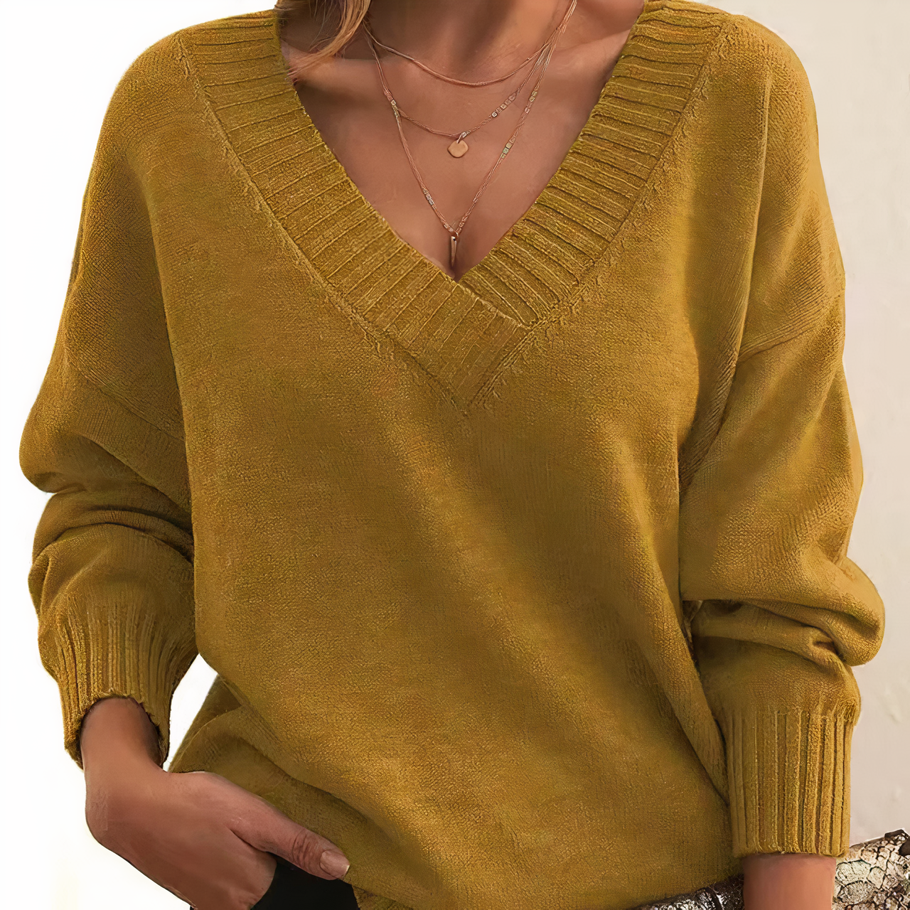 Chic maglione in cashmere per un autunno alla moda