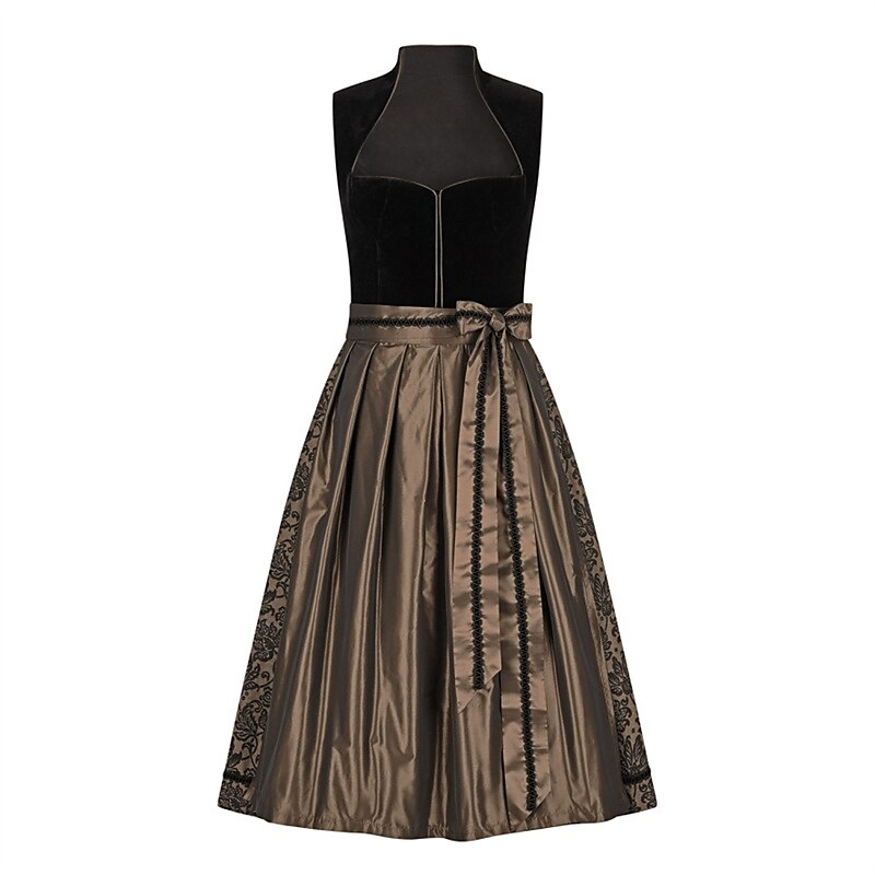 Abito Dirndl – Bronzo | Elegante abito tradizionale da donna con grembiule per l'Oktoberfest 1