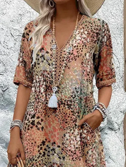 Abito da donna morbido con scollo a V | Midi 5