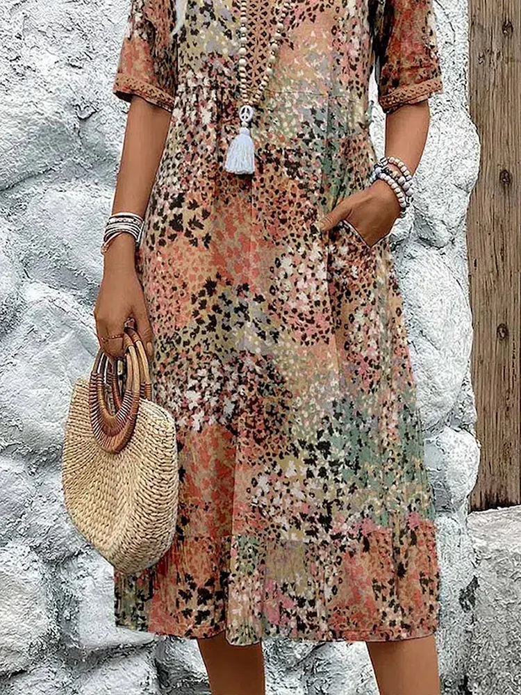 Abito da donna morbido con scollo a V | Midi 6