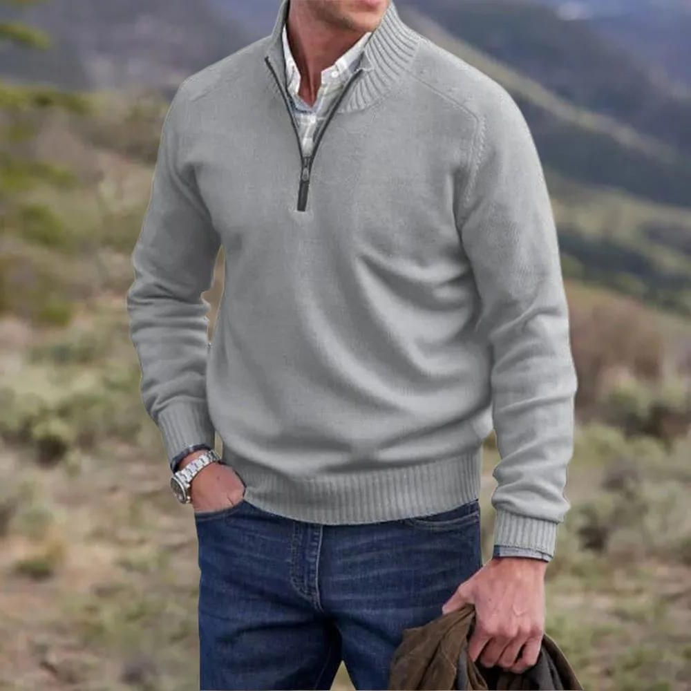 Andrew | Maglione da uomo in maglia con cerniera a un quarto 2