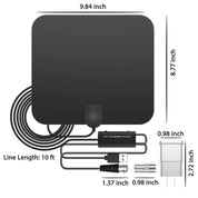 Antenna HDTV amplificata digitale da interni da 300 miglia con amplificatore di segnale 7