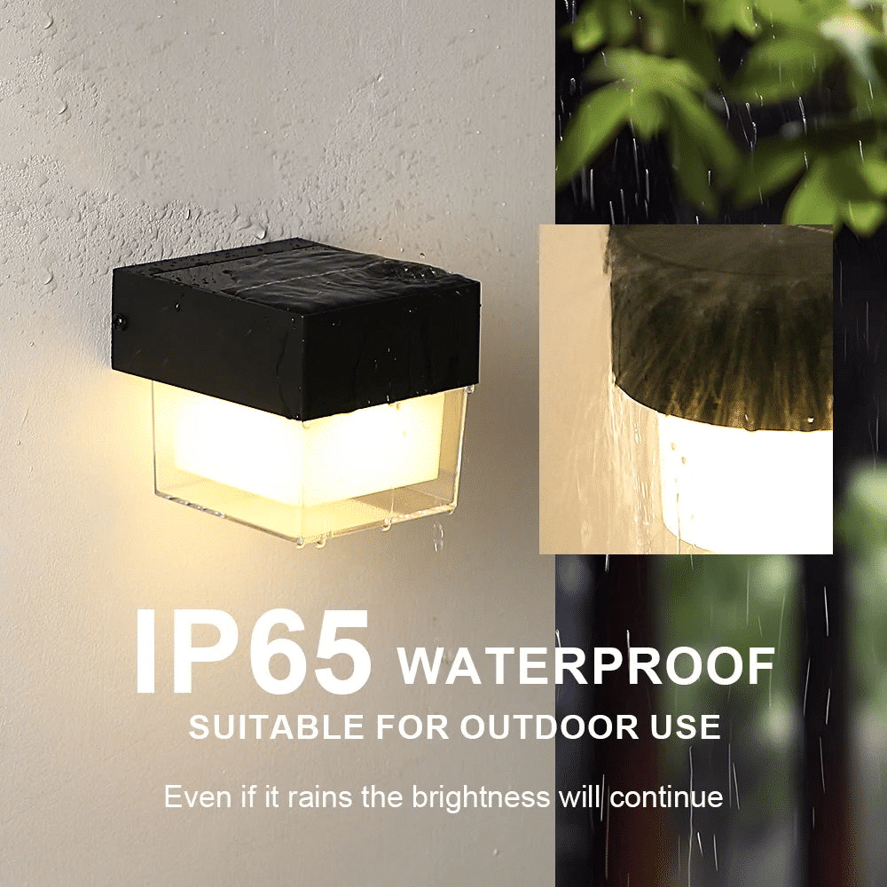 Applique solare per esterni: impermeabile, a risparmio energetico, design moderno, IP65, illuminazione a LED da 4 W 1