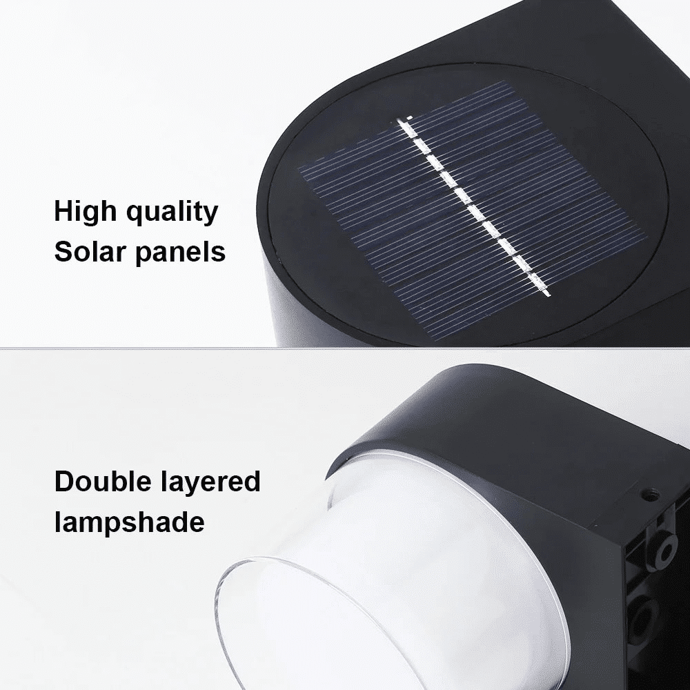 Applique solare per esterni: impermeabile, a risparmio energetico, design moderno, IP65, illuminazione a LED da 4 W 4