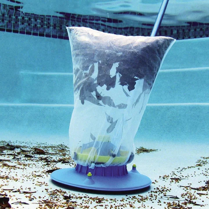 Aspirafoglie per piscine, grande aspirafoglie per piscine interrate e fuori terra (blu) 0
