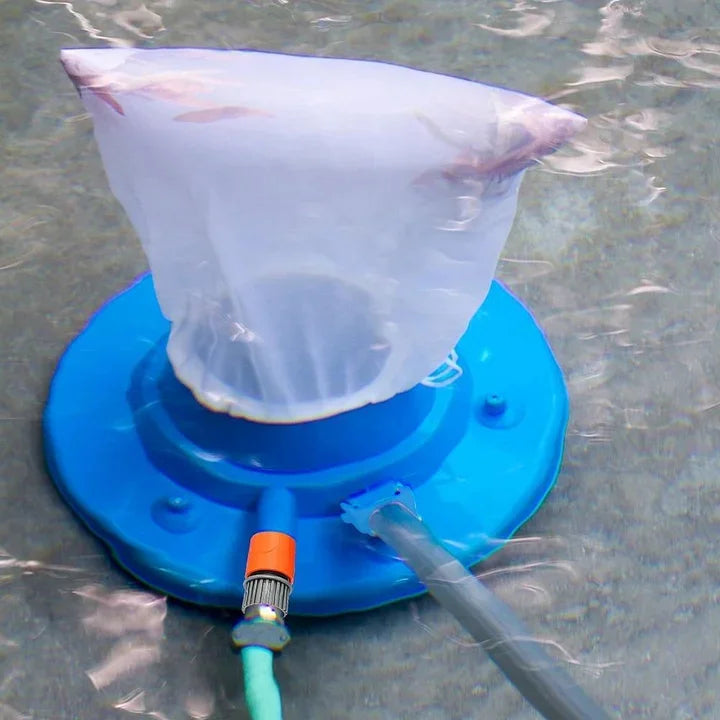 Aspirafoglie per piscine, grande aspirafoglie per piscine interrate e fuori terra (blu) 3