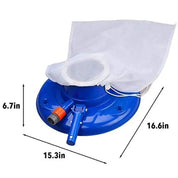 Aspirafoglie per piscine, grande aspirafoglie per piscine interrate e fuori terra (blu) 6