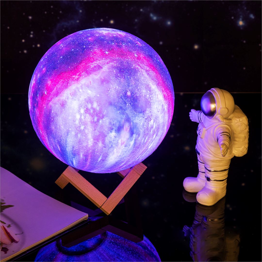 Asteria | Lampada lunare 3D senza fili 3