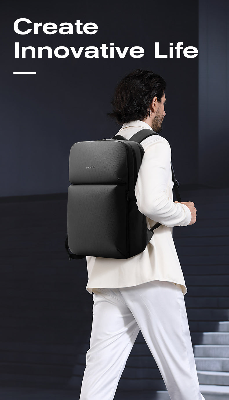 BANGE Bestseller: Zaino sottile e impermeabile per laptop da 15,6 pollici per lavoro e scuola 2