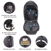 BANGE Borsa a tracolla impermeabile con tracolla e zaino per uomo con porta di ricarica USB 2
