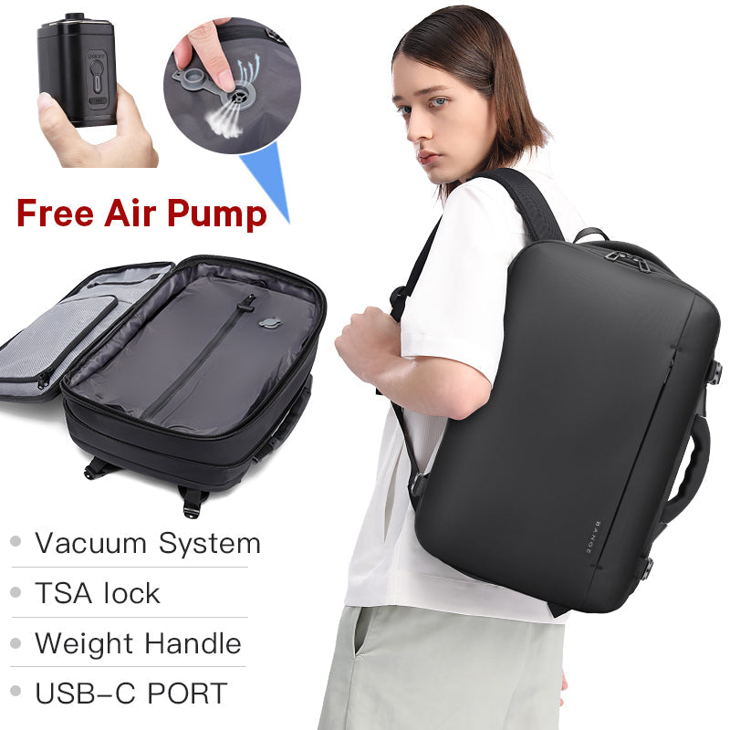 BANGE Nuovo arrivo in saldo 50L USB TSA Lucchetto Peso Maniglia Impermeabile Uomo Zaino per laptop a compressione sottovuoto 1