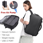 BANGE Nuovo arrivo in saldo 50L USB TSA Lucchetto Peso Maniglia Impermeabile Uomo Zaino per laptop a compressione sottovuoto 1