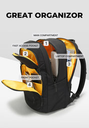 BANGE Nuovo zaino da viaggio impermeabile morbido e leggero per studenti, casual, da uomo, per laptop 3