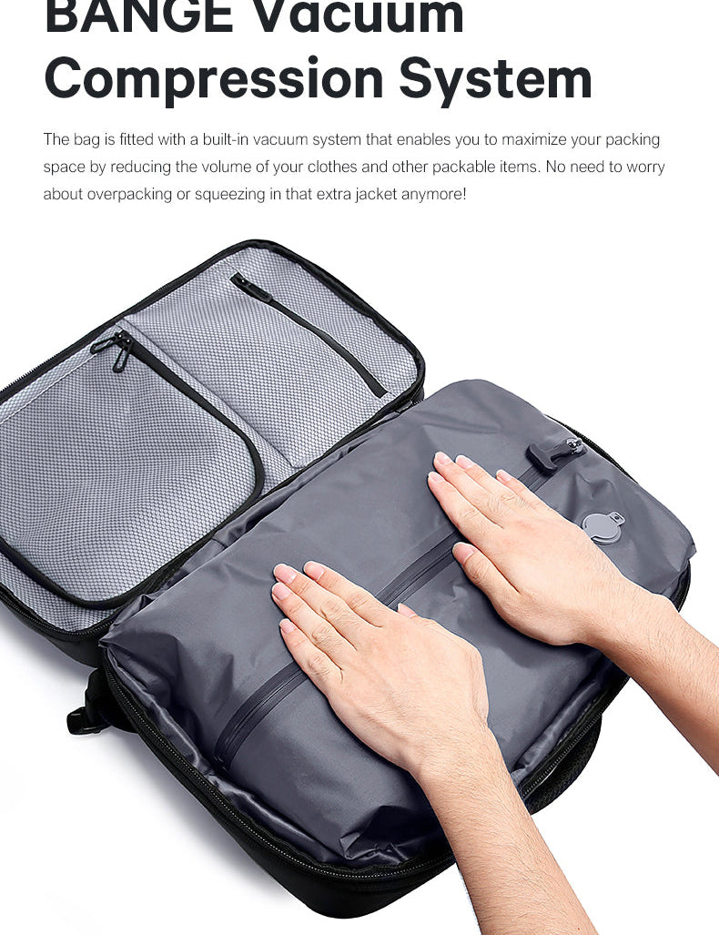 BANGE Vendita calda Nuovo arrivo 50L Lucchetto TSA Impermeabile Uomo Compressione sottovuoto 1
