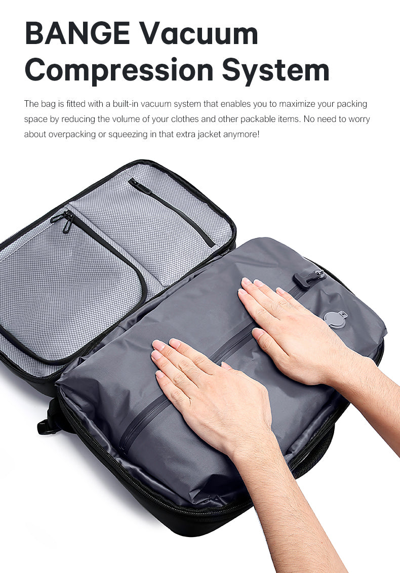 BANGE Vendita calda Nuovo arrivo 50L Lucchetto TSA Impermeabile Uomo Compressione sottovuoto 1