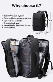 BANGE Vendita calda Nuovo arrivo 50L Lucchetto TSA Impermeabile Uomo Compressione sottovuoto 2