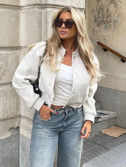 BEAU | Cropped Bomberjack Women - Lizabella Fashion -  -  - BEAU | Cropped Bomberjack Women - Lizabella Fashion - #tag1# - #tag2#