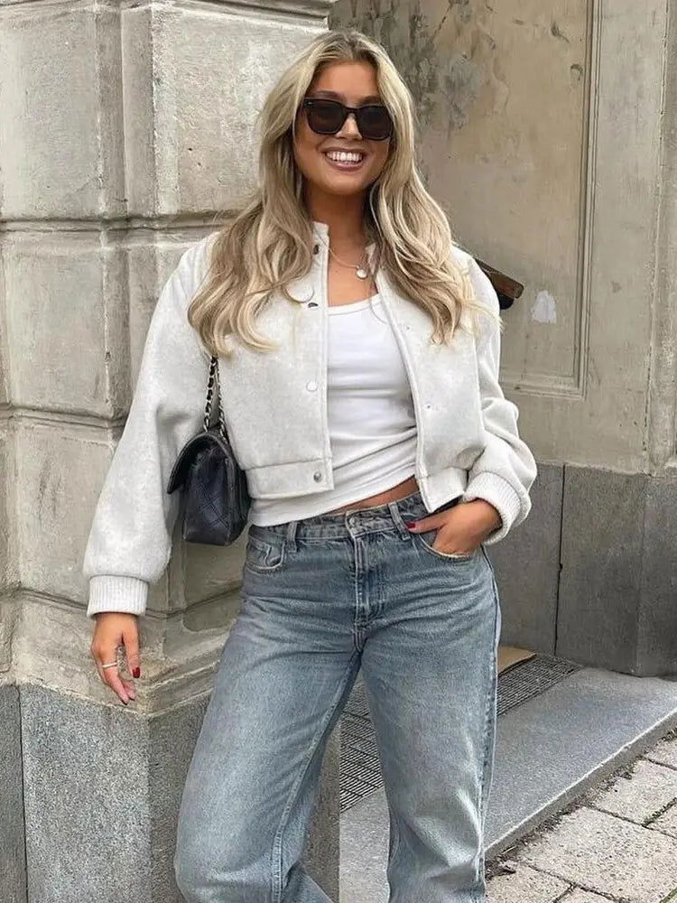 BEAU | Cropped Bomberjack Women - Lizabella Fashion -  -  - BEAU | Cropped Bomberjack Women - Lizabella Fashion - #tag1# - #tag2#