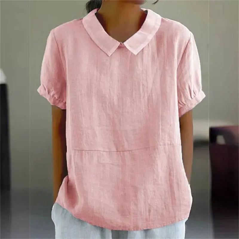 BELLA | Luxurious Cotton Linen Blouse for Ultimate Comfort - Lizabella Fashion -  -  - BELLA | Luxurious Cotton Linen Blouse for Ultimate Comfort - Lizabella Fashion - #tag1# - #tag2#
