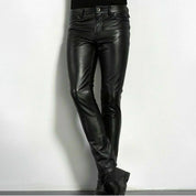 Pantaloni Slim in Pelle per Look Trendy