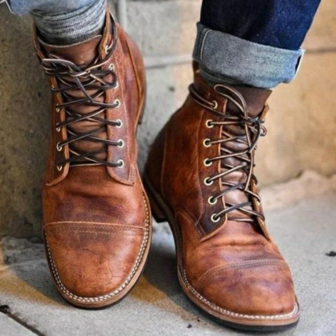 Stivali in pelle da uomo Volker: eleganza senza tempo