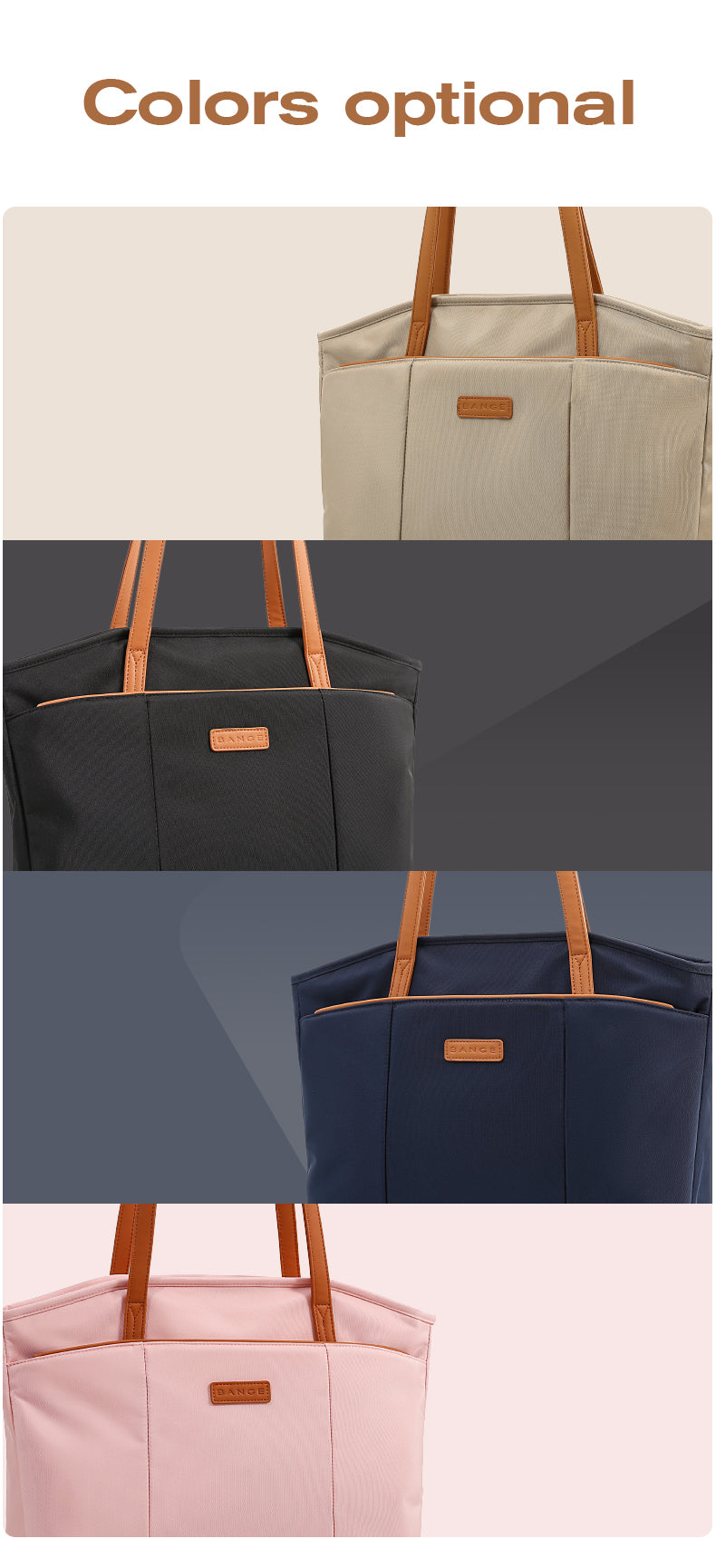 Borsa da viaggio leggera BANGE All-in-One Commuter per laptop da 14 pollici 7