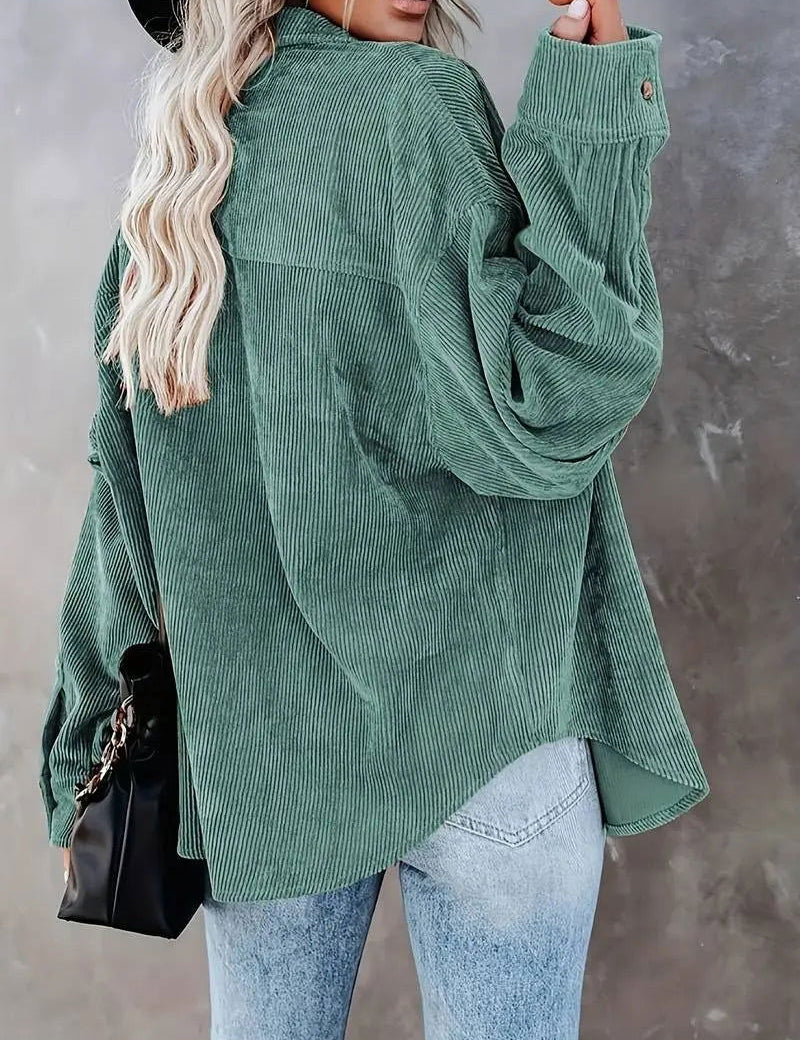 CASSIE | Corduroy Shirt - Lizabella Fashion -  -  - CASSIE | Corduroy Shirt-Lizabella Fashion - #tag1# - #tag2#