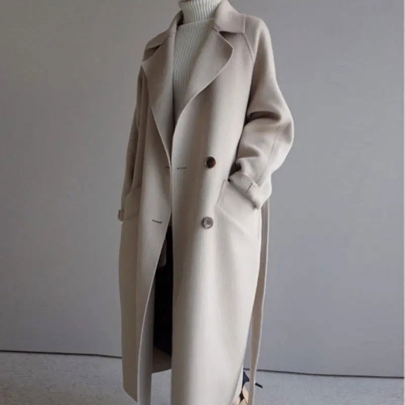 CECILYA | Long Wool Coat - Lizabella Fashion -  -  - CECILYA | Long Wool Coat-Lizabella Fashion - #tag1# - #tag2#