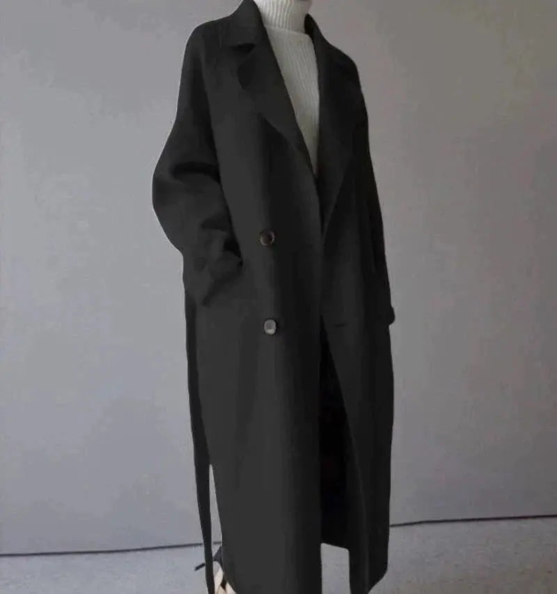CECILYA | Long Wool Coat - Lizabella Fashion -  -  - CECILYA | Long Wool Coat-Lizabella Fashion - #tag1# - #tag2#