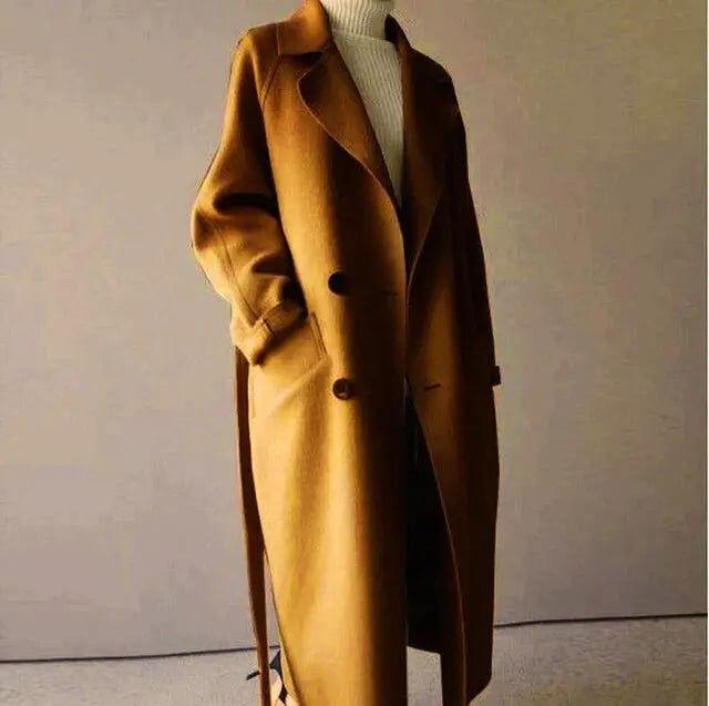 CECILYA | Long Wool Coat - Lizabella Fashion -  -  - CECILYA | Long Wool Coat-Lizabella Fashion - #tag1# - #tag2#