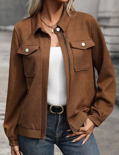 CELINE | Designer Retro Casual Jacket Women - Lizabella Fashion -  -  - CELINE | Designer Retro Casual Jacket Women - Lizabella Fashion - #tag1# - #tag2#