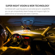 Camera dashboard wireless per veicolo anteriore e doppio posteriore 7
