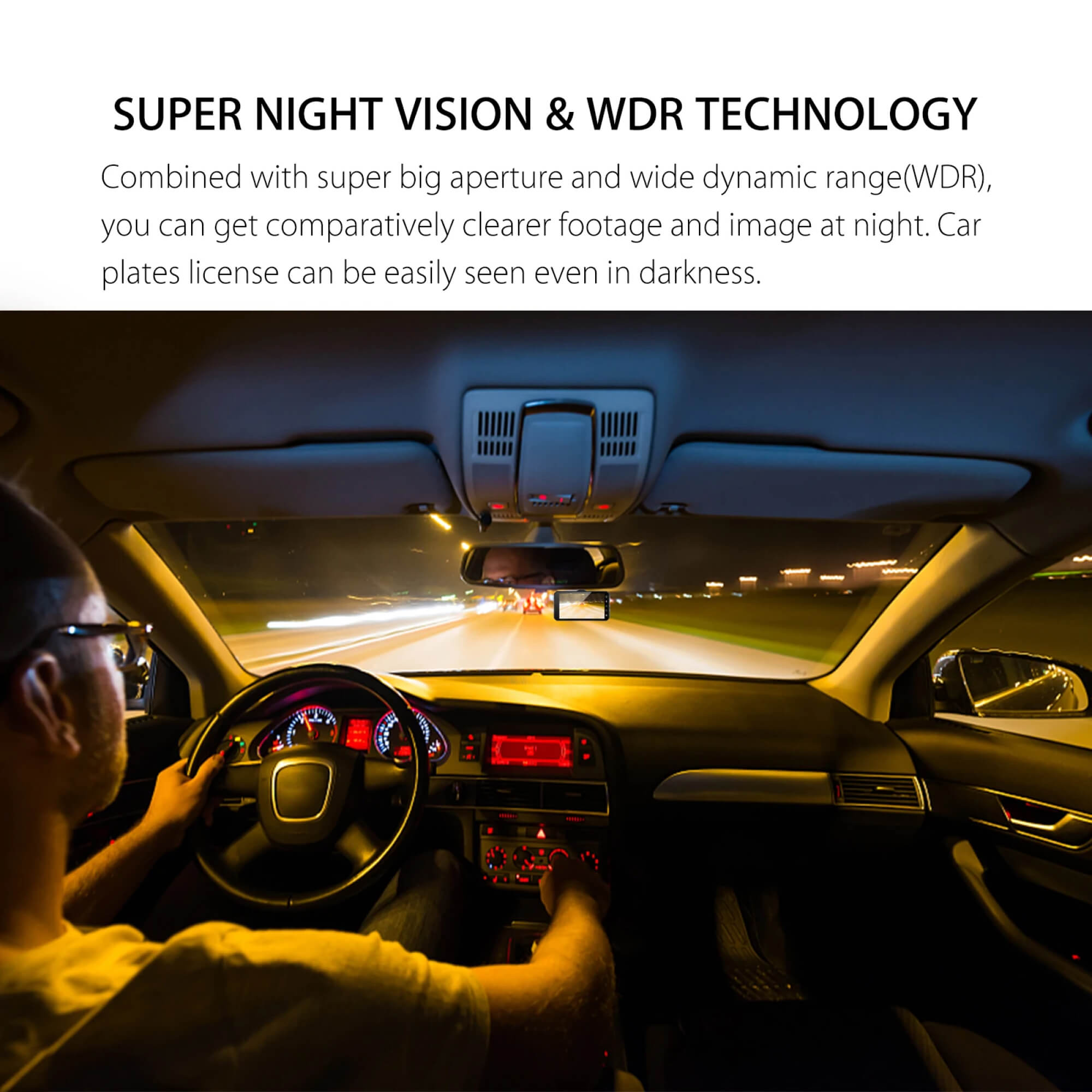 Camera dashboard wireless per veicolo anteriore e doppio posteriore 7