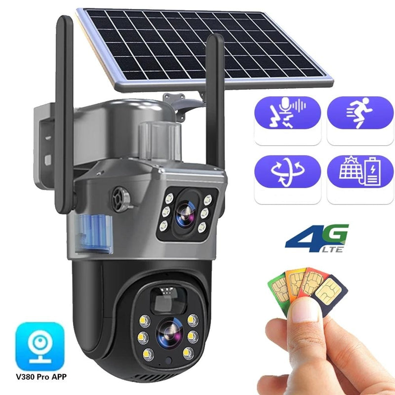 Camera di sicurezza 4K wireless con pannello solare - DualGuard 4K 1