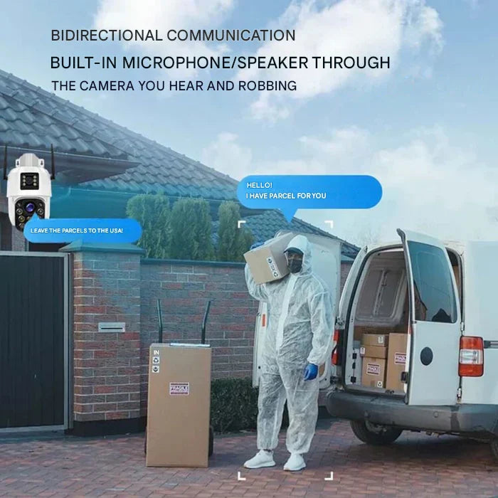 Camera di sicurezza 4K wireless con pannello solare - DualGuard 4K 4