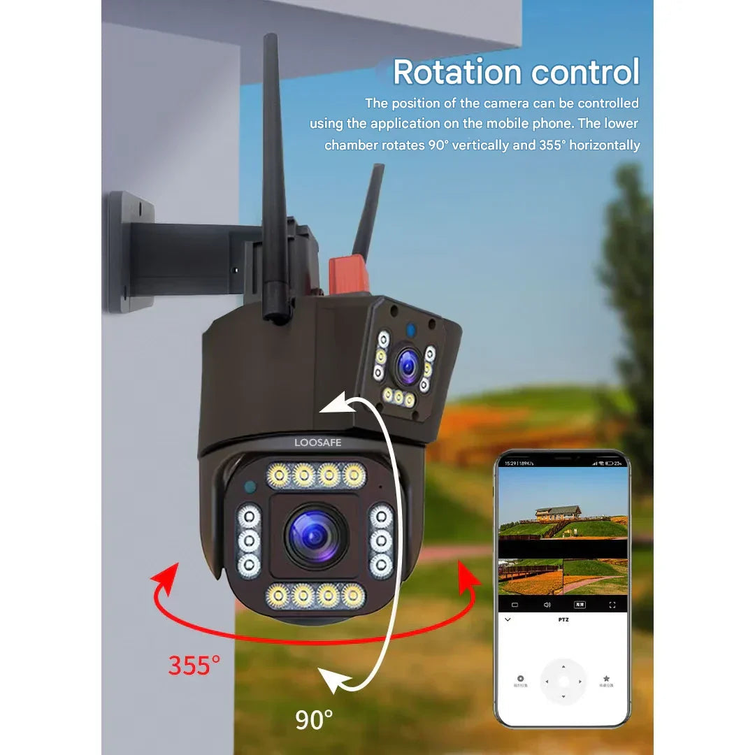 Camera di sicurezza 4K wireless con pannello solare - DualGuard 4K 8