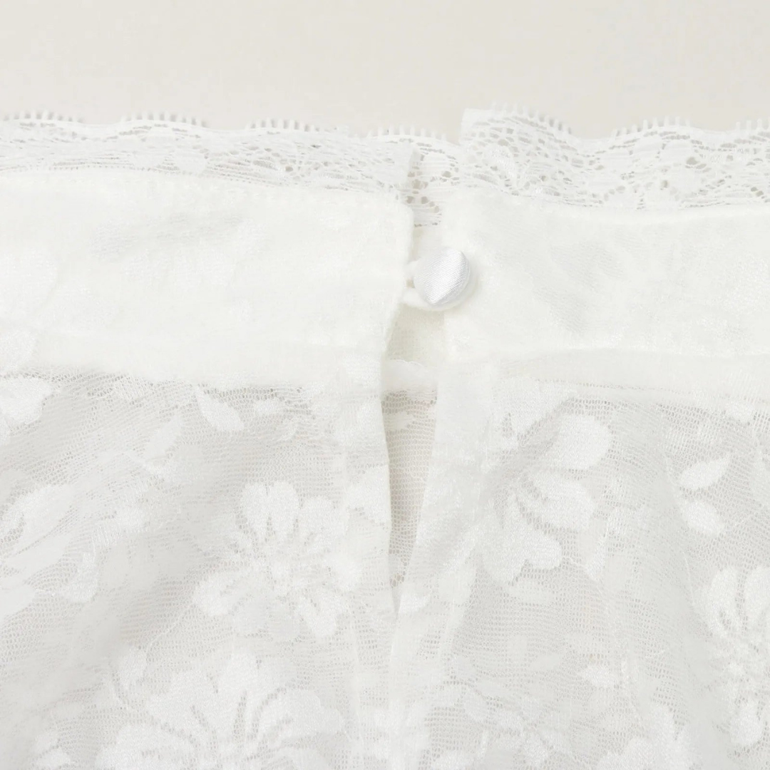 Camicetta Dirndl con pizzo e colletto alto per costumi tradizionali femminili 1