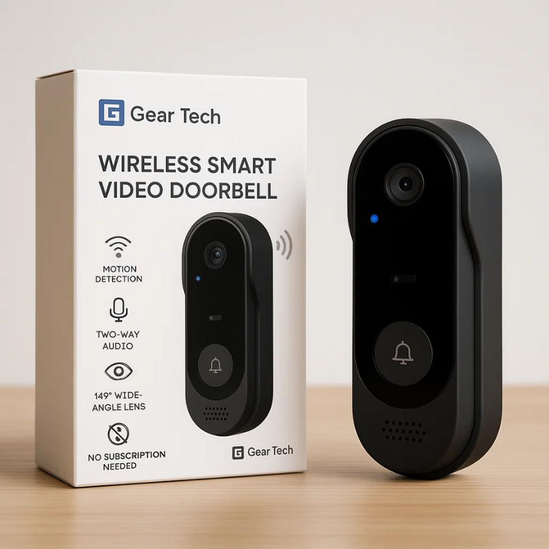 Canna di canale video intelligente wireless | Nessun abbonamento necessario | Giarre della telecamera ad alta definizione 0