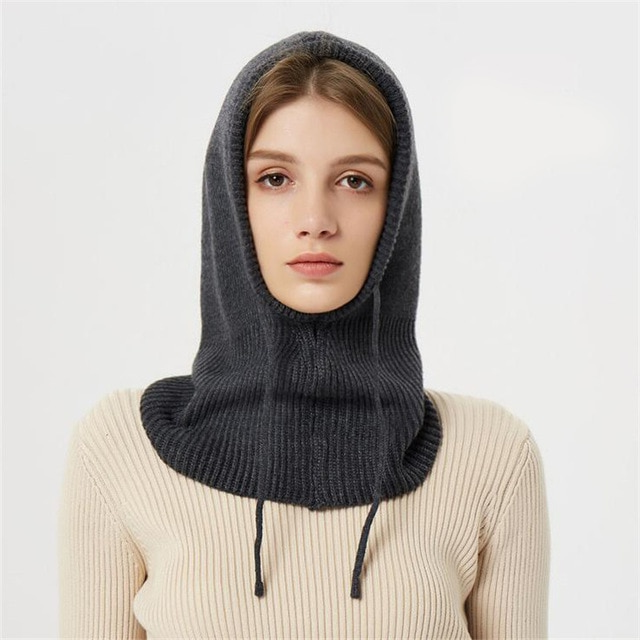 Cappello invernale in cashmere lavorato a maglia 3