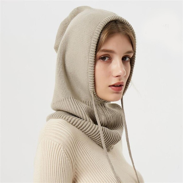 Cappello invernale in cashmere lavorato a maglia 4