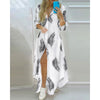 Bianco con foglie / S