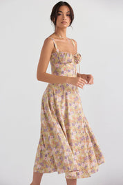 Chic EILISH Midi Bustier Corset Sun Dress - Lizabella Fashion -  -  - Chic EILISH Midi Bustier Corset Sun Dress - Lizabella Fashion - #tag1# - #tag2#