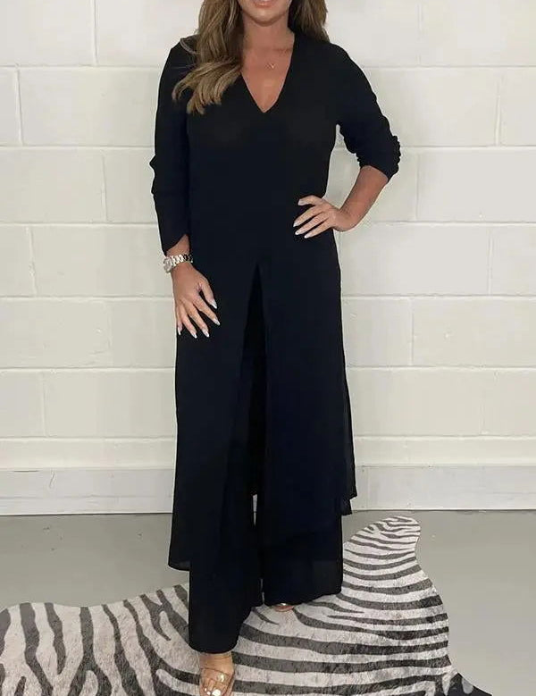 Chic Emelia Two-Piece Casual Set for Women - Lizabella Fashion -  -  - Chic Emelia Two-Piece Casual Set for Women - Lizabella Fashion - #tag1# - #tag2#