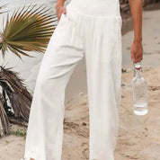 Chic High-Waisted Loose Fit Trousers by MAYA - Lizabella Fashion -  -  - Chic High-Waisted Loose Fit Trousers by MAYA - Lizabella Fashion - #tag1# - #tag2#