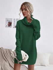 Chic Long-Fit Knitted Turtleneck Sweater by VICTORIA - Lizabella Fashion -  -  - Chic Long-Fit Knitted Turtleneck Sweater by VICTORIA - Lizabella Fashion - #tag1# - #tag2#