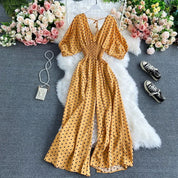 Chic Polka Dot Loose Fit Jumpsuit by FENNA - Lizabella Fashion -  -  - Chic Polka Dot Loose Fit Jumpsuit by FENNA - Lizabella Fashion - #tag1# - #tag2#